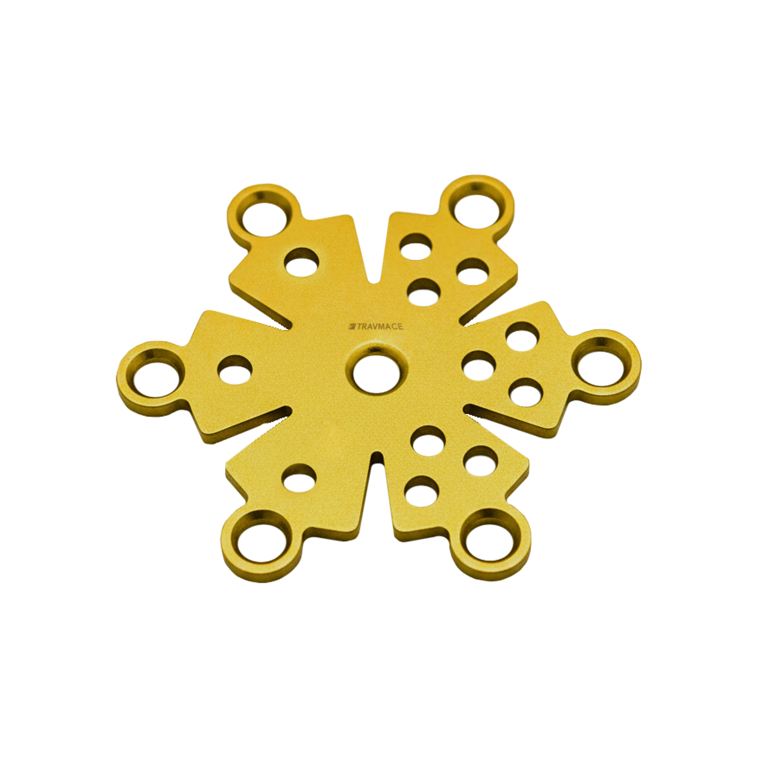 PLACA TREPANACIÓN FLOR 2.0 MM PERFIL 0.6 MM TITANIO - Imagen 3