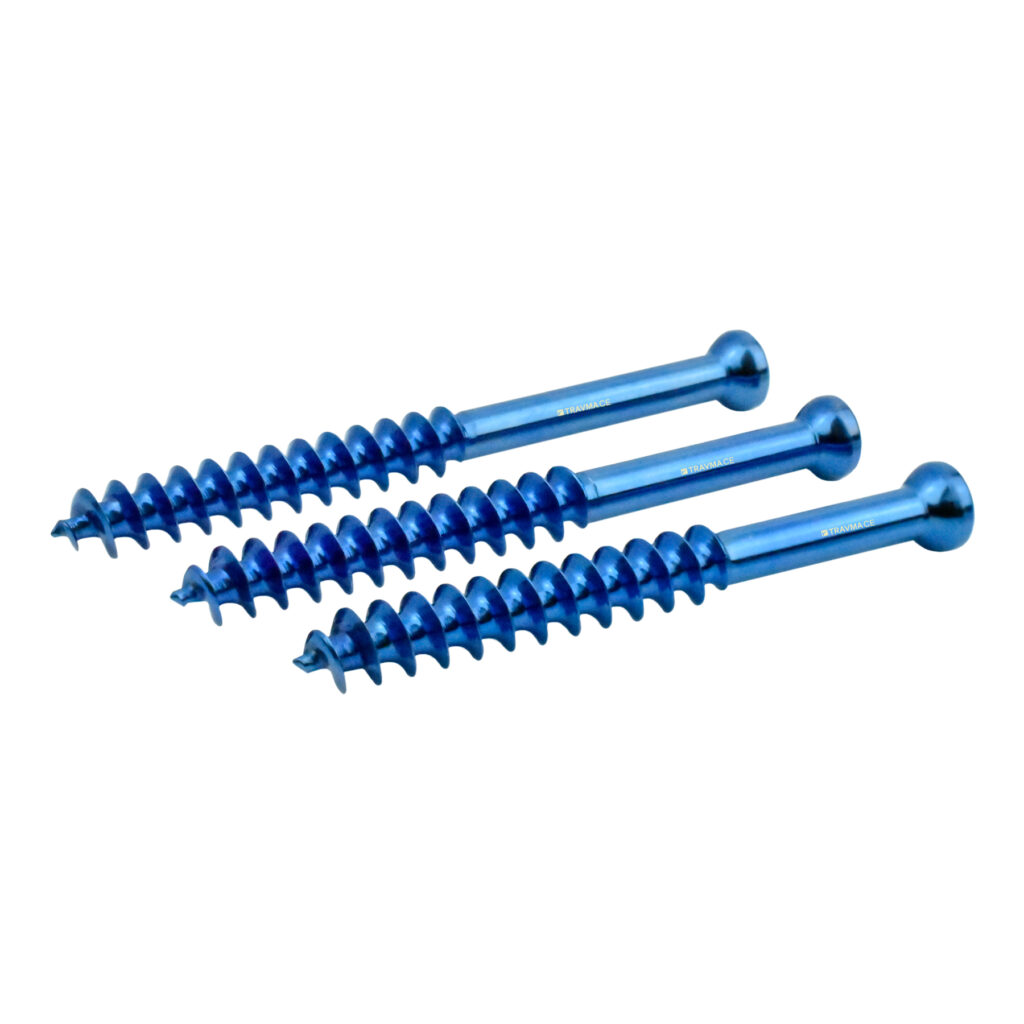 TORNILLO ESPONJOSO 6.5 ROSCA 32 MM TITANIO - Travma medical