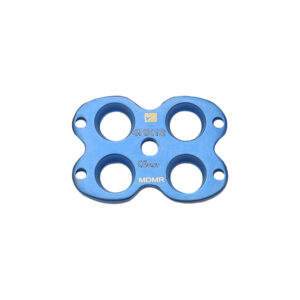 PLACA EN 8 TIPO MARIPOSA TITANIO